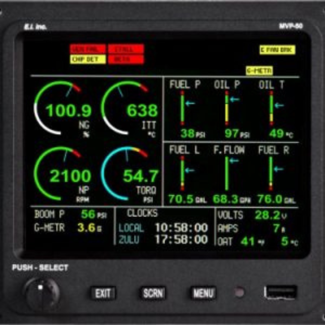 MVP-50T CERTIFIED TURBOPROP & JET ENGINE MONITOR - TSO'd