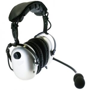 AVCOMM AC-900HD PNR DELUXE SILVER HEADSET WITH PTT - DUAL GA PLUGS