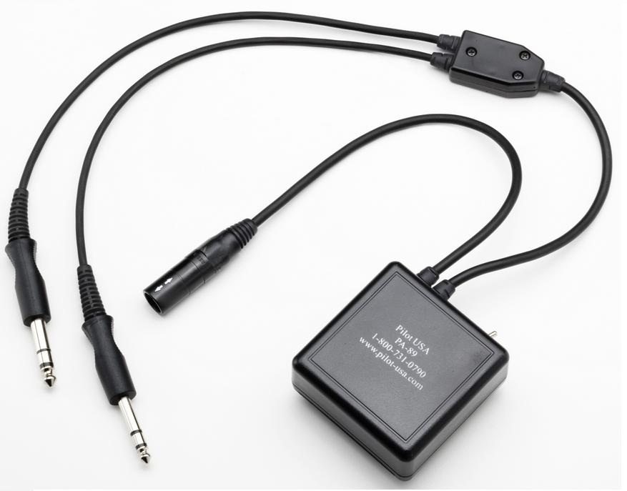 PANEL POWER 6 PIN LEMO TO DUAL PLUG GA HEADSET ADAPTER