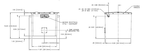 CONCORDE RG-380E/44LS AIRCRAFT BATTERY - Imagem 2