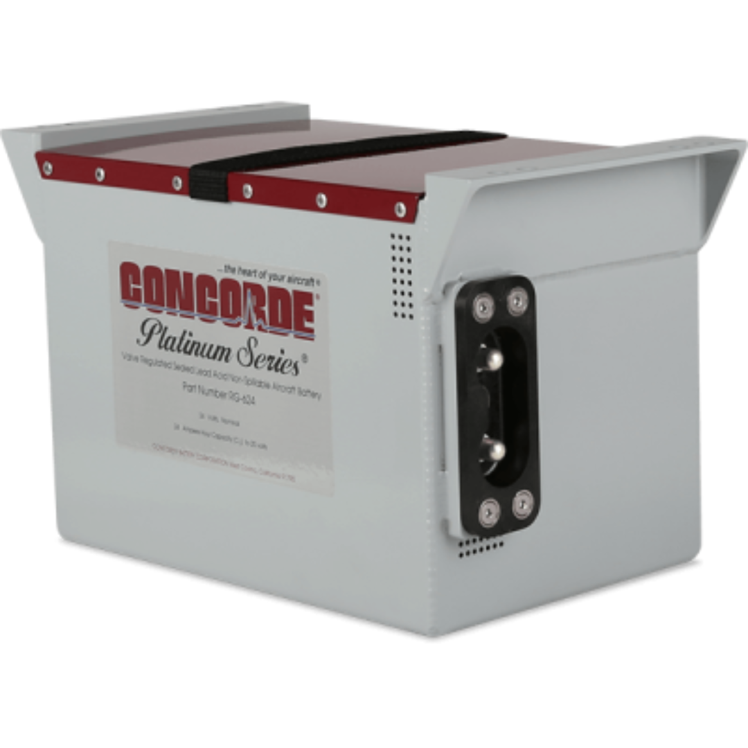 CONCORDE RG-624 PLATINUM SERIES SEALED LEAD ACID AIRCRAFT BATTERY
