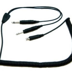 COIL CORD (5 FOOT) WITH PJ-068 & PJ-055 PLUGS
