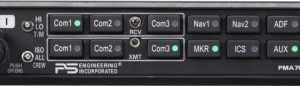 PS ENGINEERING PMA 7000H-BT HELICOPTER AUDIO PANEL WITH BLUETOOTH