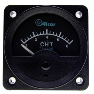 ALCOR BY TEMPEST 2-1/4 CHT METER - 500F AT 8.0 OHM - TYPE J FAA PMA