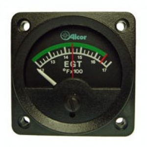 ALCOR BY TEMPEST 2-1/4 EGT METER - GREEN ARC - TYPE K 7.6 OHM