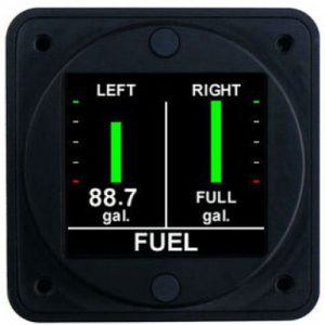 AEROSPACE LOGIC DUAL FUEL TANK LEVEL FOR 0V-5V DC SENDER