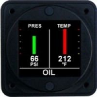 AEROSPACE LOGIC - OIL PRESSURE & TEMPERATURE GAUGE KIT 2-1/4