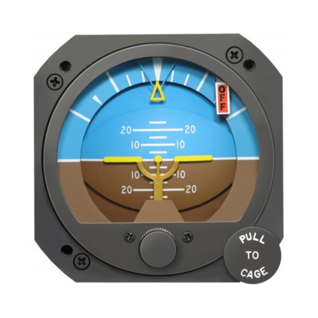 RC ALLEN 26EK SERIES GYRO ELECTRIC MULTI-VOLT ATTITUDE INDICATOR