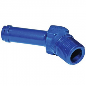 AN844 HOSE ELBOW - PIPE THREAD 45º SIZE No. ALUMINUM 8D