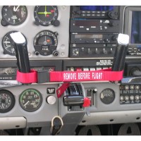 REMOVE BEFORE FLIGHT AIRPLANE CONTROL LOCK FOR MOONEY