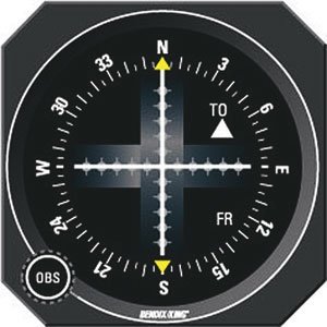 066-03034-0004 BendixKing® VOR/LOC/Glideslope Navigation Indicator, <3 mA, 15000 ft, 200/100 mA
