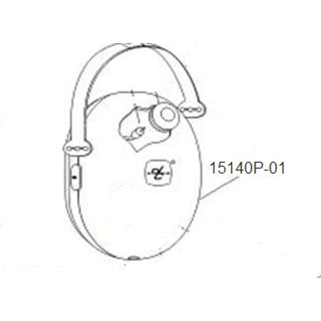 15140P-01 DOME,DRILLED,LH