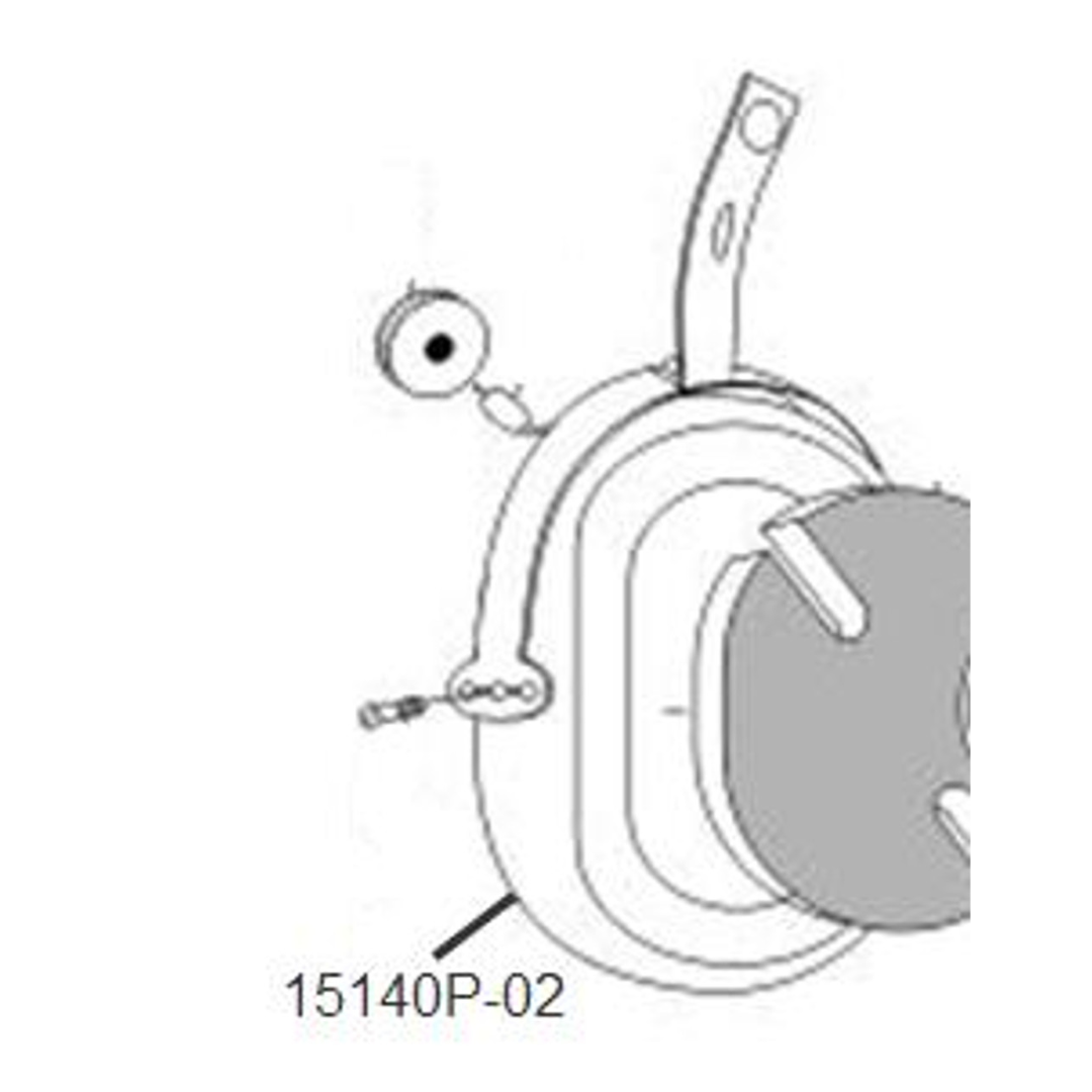 15140P-02 DOME,DRILLED,RH