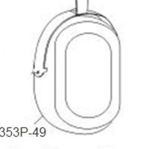 11353P-49 DOME,DRILLED,RH H10-56X