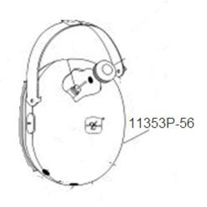 11353P-56 DOME,DRILLED,LH H10-66XL
