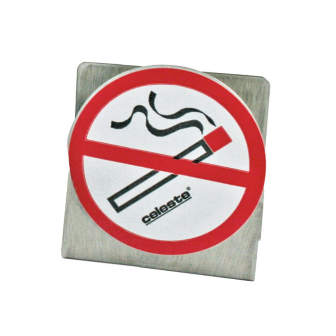 SDBRACKETAA Celeste® Deodorant Disc Bracket with Mounting Holes and No Smoking Symbol