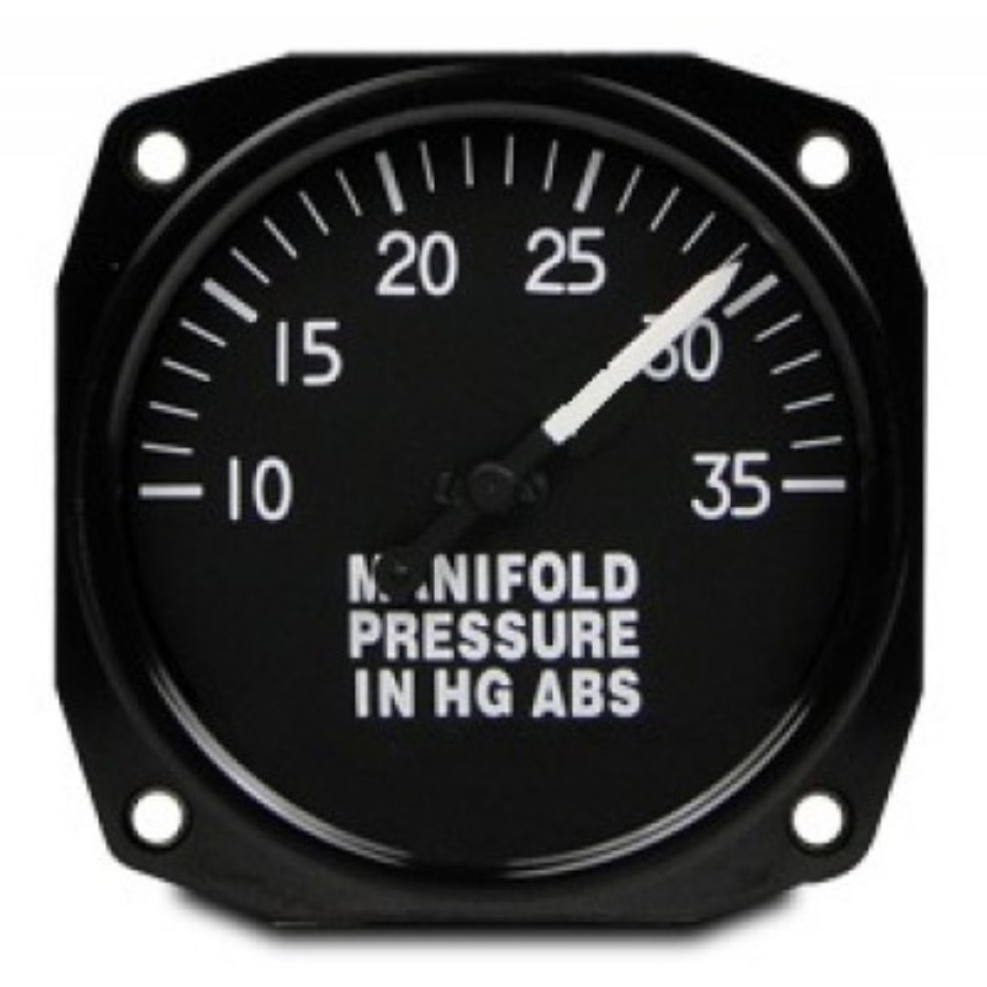 6111-D.22 MCI OVERHAULED MANIFOLD PRESSURE GAUGE