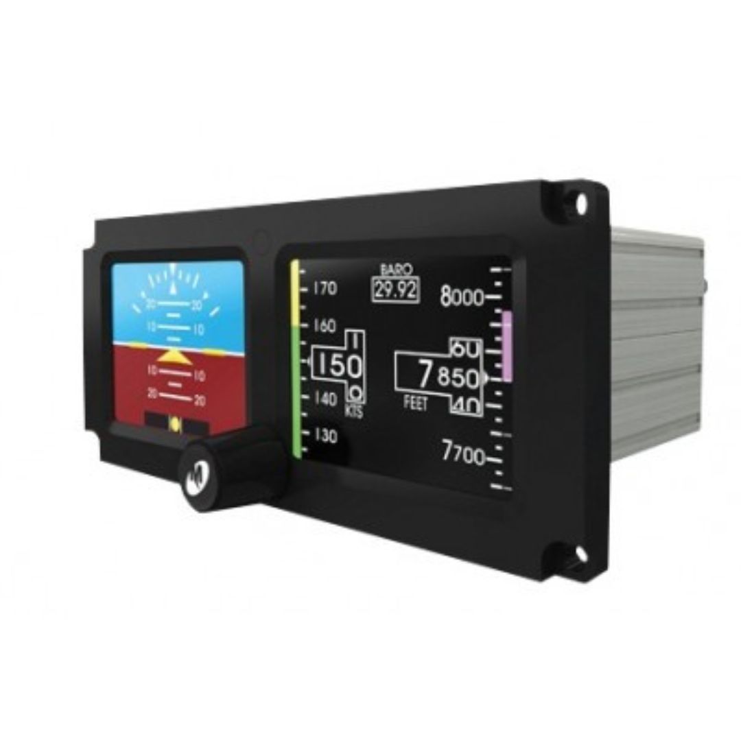 MD302 - 6420302-5 Standby Attitude Module (SAM) Digital, 10–32 VDC, Attitude, Altitude, Airspeed, Slip, No battery, Gray bezel