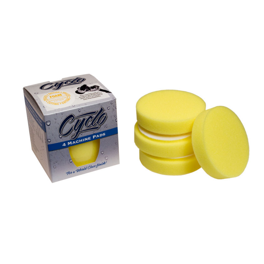 CY72-135 CYCLO FOAM VELCRO PADS (YELLOW)