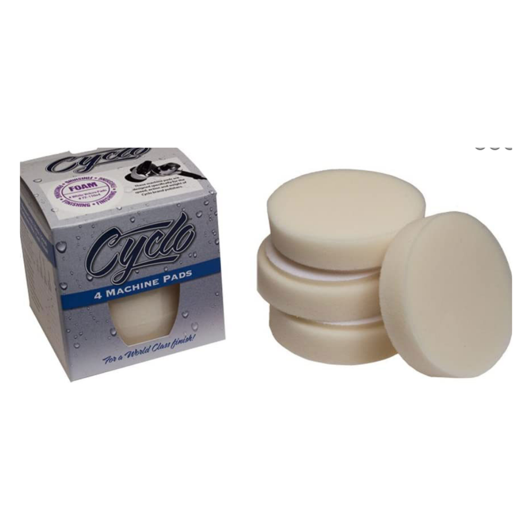 CY72-110 CYCLO FOAM VELCRO PADS (WHITE)