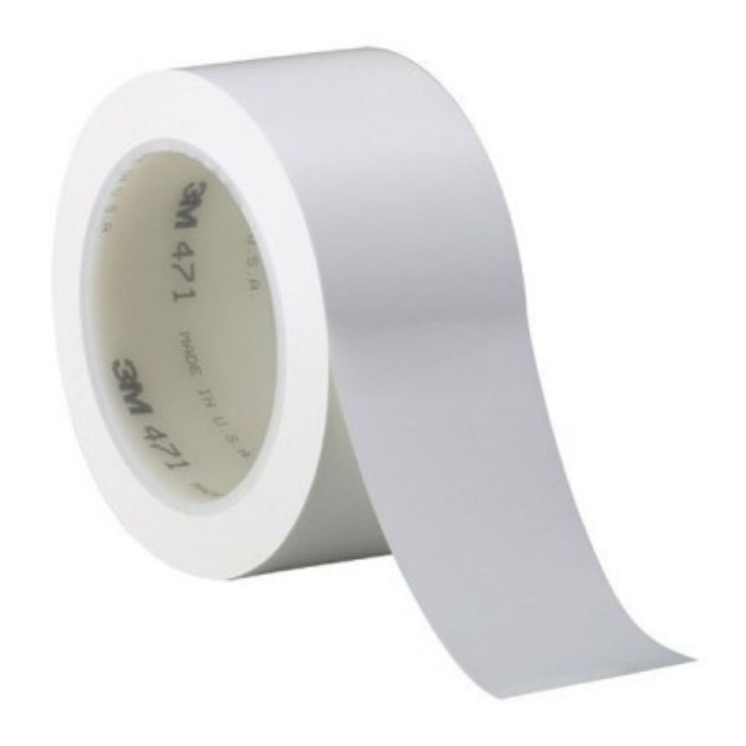 7000047474 3M VNL TAPE 471 WHT 1" X 36YD