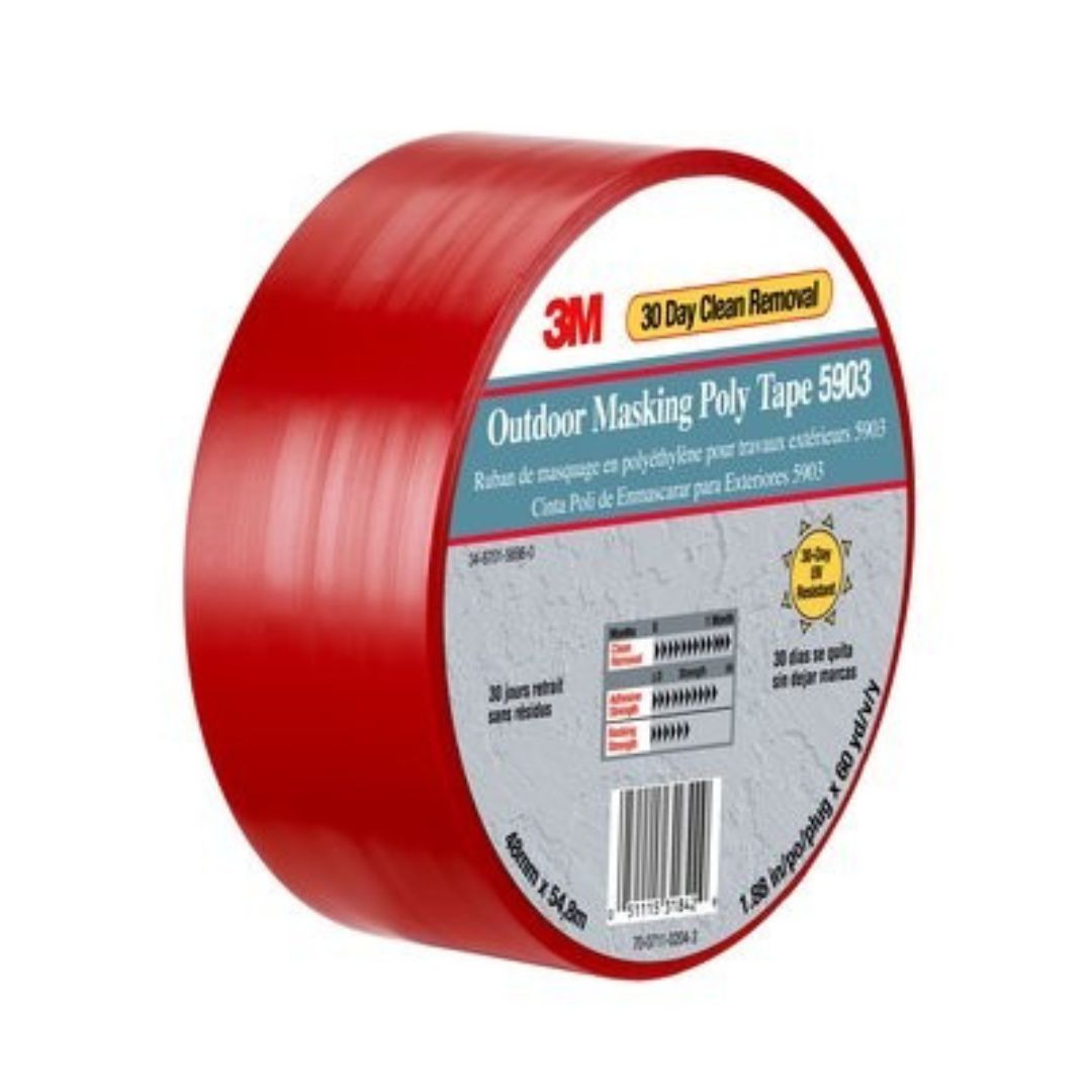 7000049309 3M™ MASKING POLY TAPE 5903 (RED)