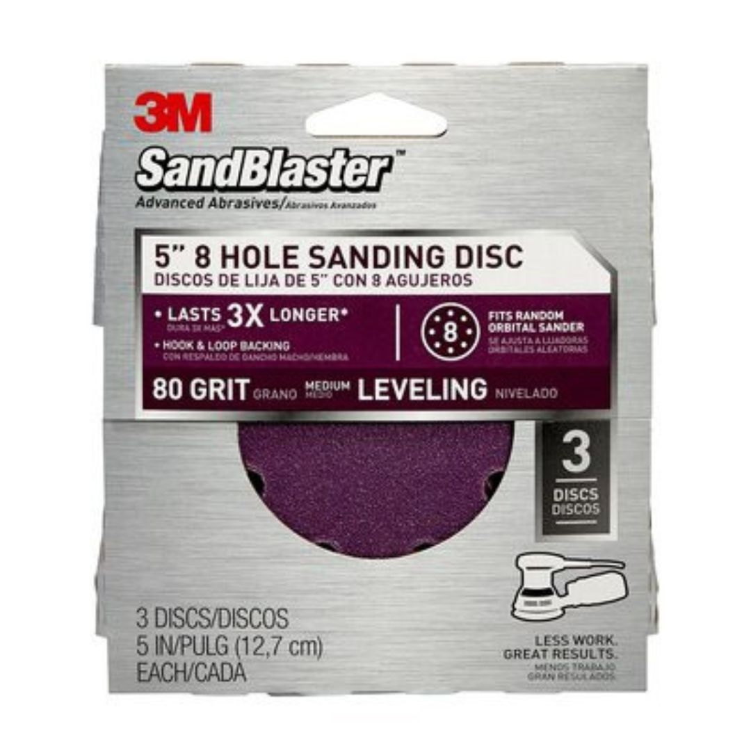 7010335877 3M™ 5 INCH 80 GRIT SANDING DISC