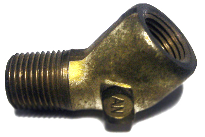 AN915-6D ELBOW, INTERNAL AND EXTERNAL PIPE THREAD, 45º