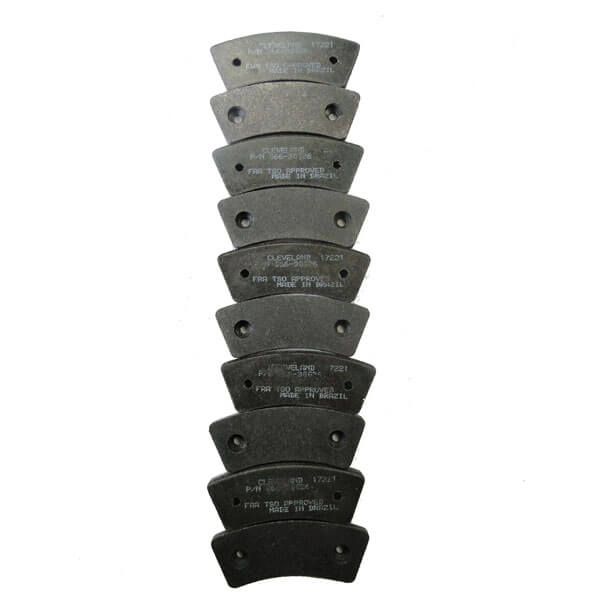 CLEVELAND 66-110 ORGANIC BRAKE LINING - PAD ONLY - NO RIVETS