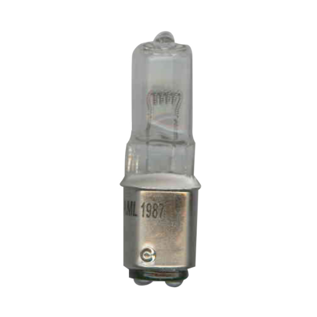 WL1987 Wamco Halogen Lamp, 28 V,T-4 Halogen, BA15d Double Contact Bayonet, Nickel