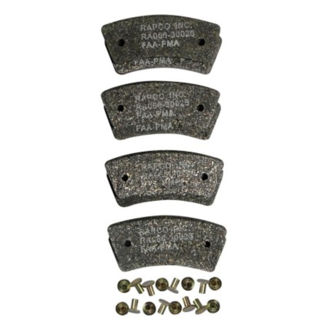RAPCO RA66-109-8K BRAKE LINING KIT - 8 PACK