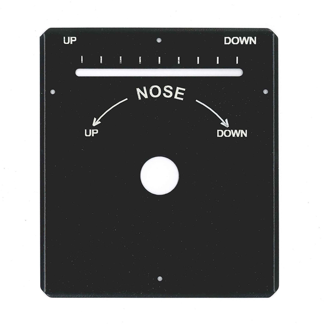U10936-000BK UNIVAIR INDICATOR PLATE - BLACK - FITS PIPER
