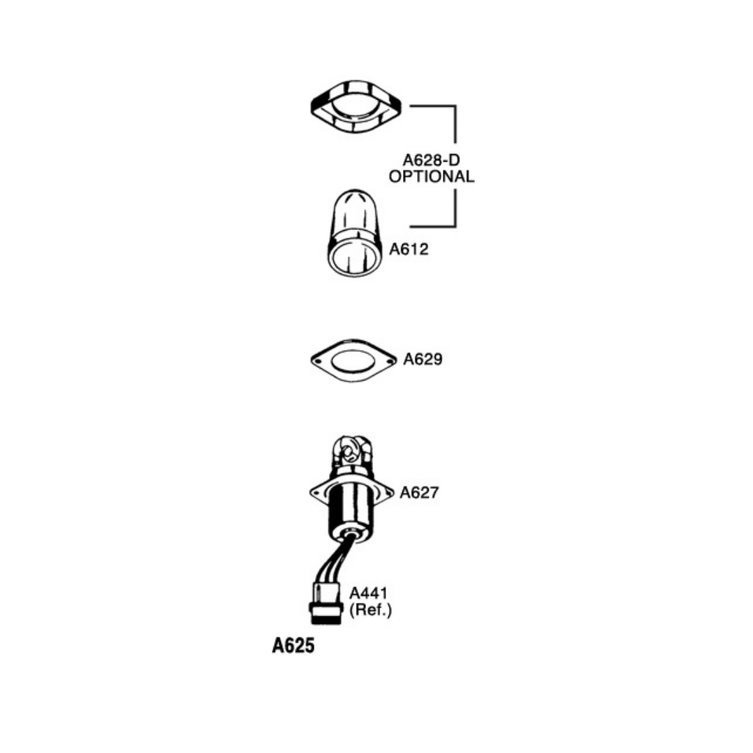 WHELEN A628 LENS RETAINER