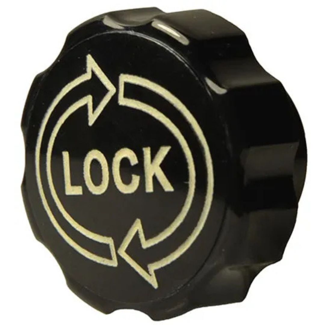 6430 KNOB, Fluted, Turn-to-Lock