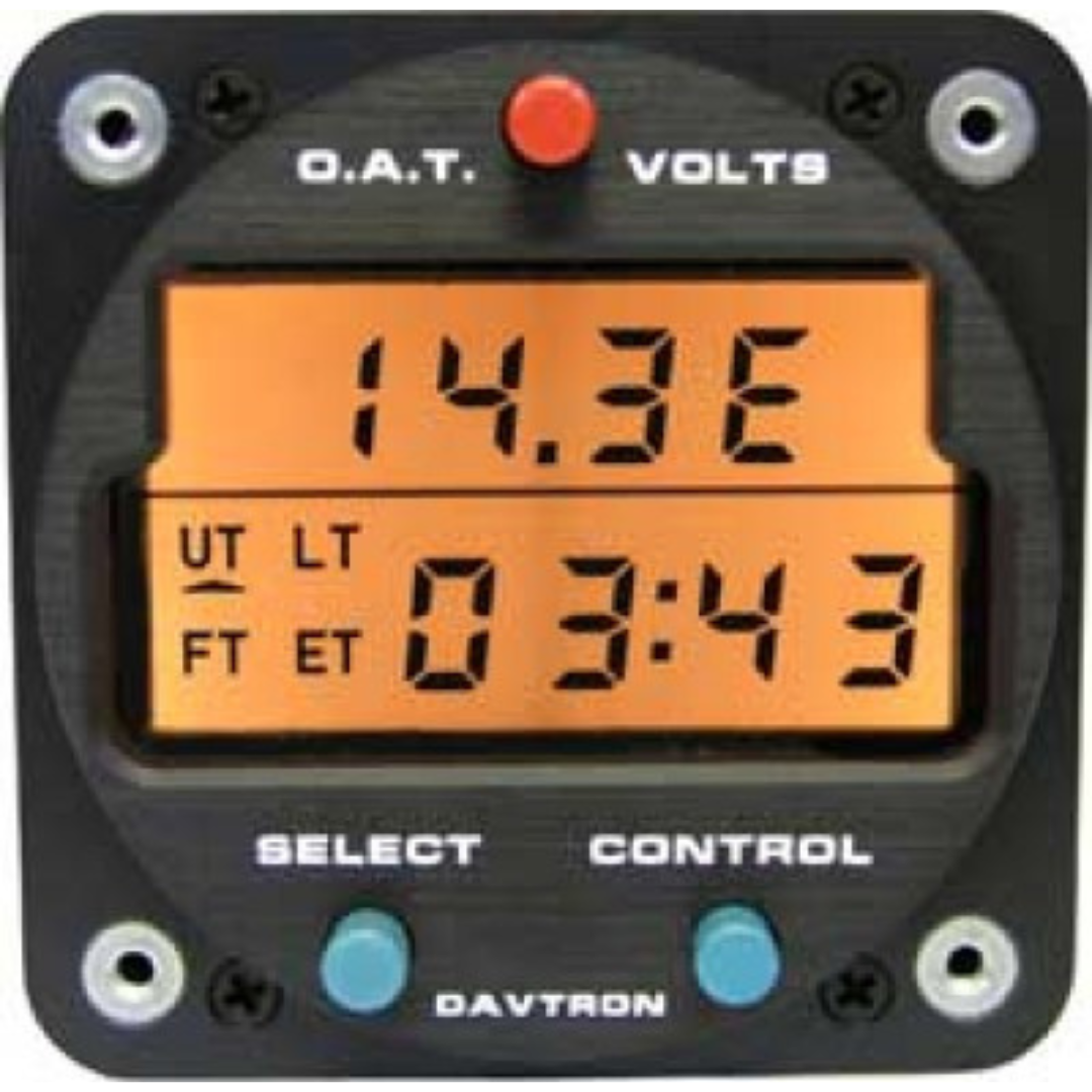 M803-28V M803 DIGITAL CLOCK / OAT / VOLT GAUGE 28V ORANGE LIGHT